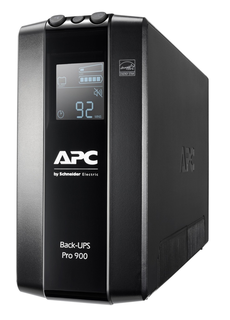 [731304346944] 731304346944 APC Back-UPS Pro 900VA/540W Line Interactive UPS, Tower, 230V/10A Input, 6x IEC C13 Outlets, Lead Acid Battery, LCD, AVR