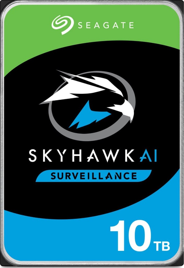 [8719706029452] Seagate 10TB 3.5" SkyHawk Surveillance AI, 512E SATA3 6Gb/s 256MB Cache 24x7 HDD ST10000VE001  5 Years Warranty