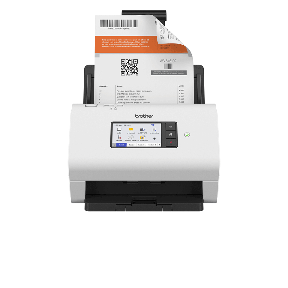 [4977766814812] 4977766814812 Brother ADS-4900W ADVANCED DOCUMENT SCANNER High Speed (60pp) network scanner, w/ 10.9cm  touchscreen LCD  WiFi (2.4G/5G)