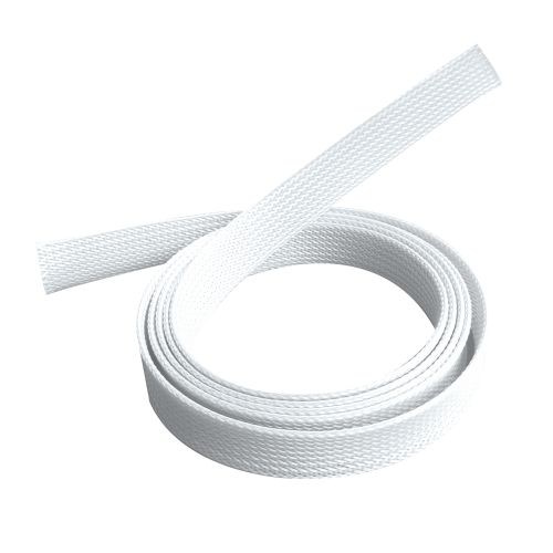 [6956745166034] 6956745166034 Brateck Braided Cable Sock (30mm/1.2" Width)  Material Polyester Dimensions1000x30mm -- White (LS)