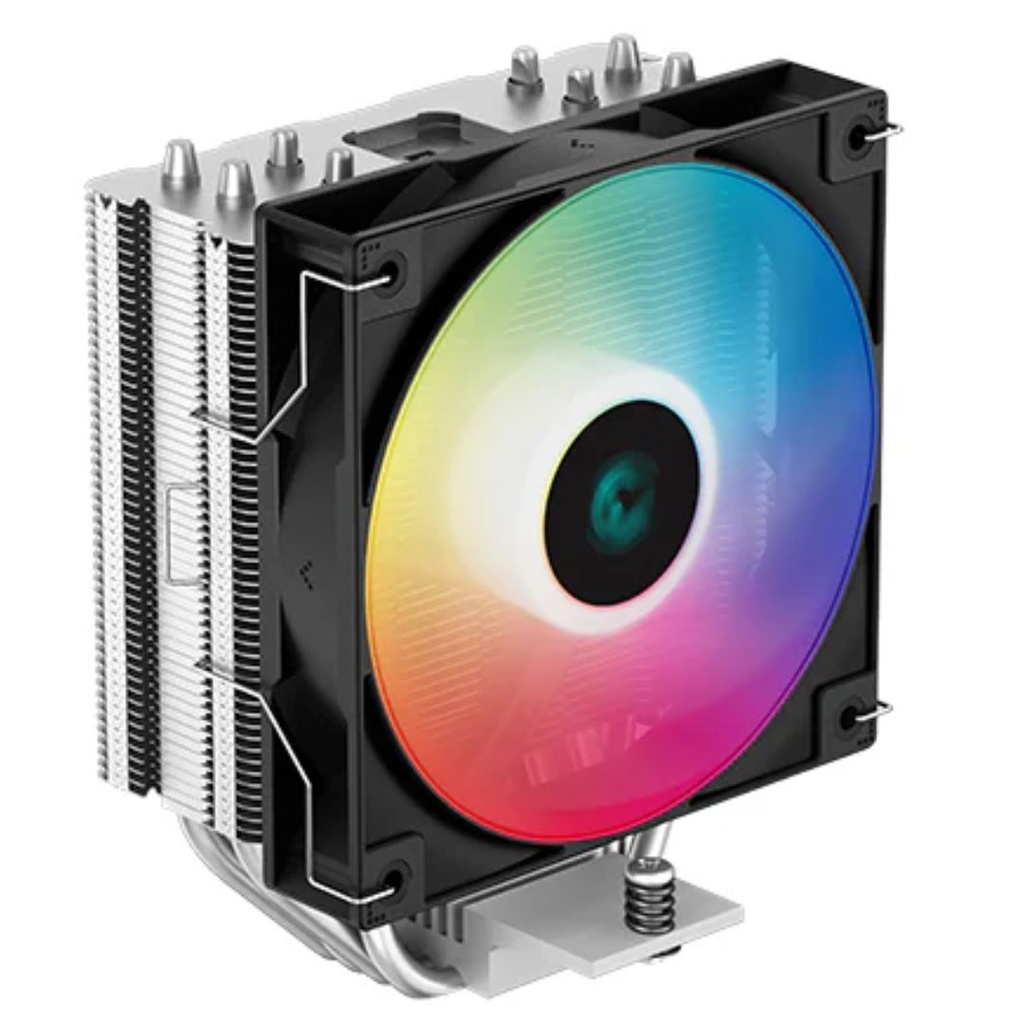 [6933412727583] 6933412727583 DeepCool AG400 LED CPU Cooler 4 Heat Pipes, 6 Colour LED, 120mm PWM Fan, Intel LGA1700/1200/1151/1150/1155 AMD AM5/AM4