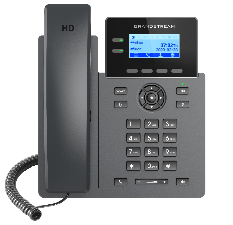 [6947273703136] *LS Grandstream GRP2602P Carrier Grade 2 Line IP Phone, 4 SIP Accounts, 132x48 Backlit Screen, HD Audio, Powerable Via POE, 5 way Conference,  1Yr Wty
