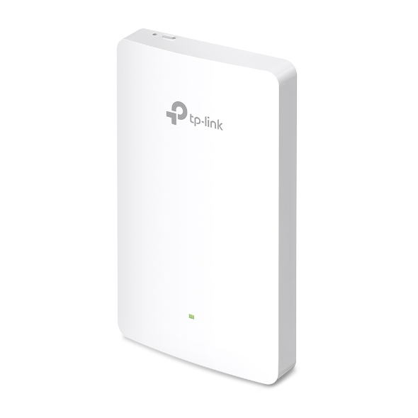 [4897098683606] 4897098683606 TP-Link EAP615-Wall Omada AX1800 Wall Plate WiFi 6 Access Point, 1201/574 Mbps, 4x Gigabit Ethernet Port, 2x Antenna, Centralised Management