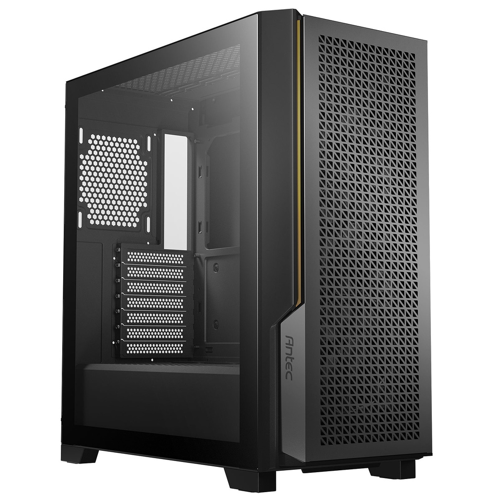 [761345801034] 761345801034 Antec P20C ATX, E-ATX High Airflow, USB-C, Cable management , 4x HDD or SSD , 375mm GPU, 170mm CPU  3x PWM 12 CM Fan, Tempered Glass, Gaming Case