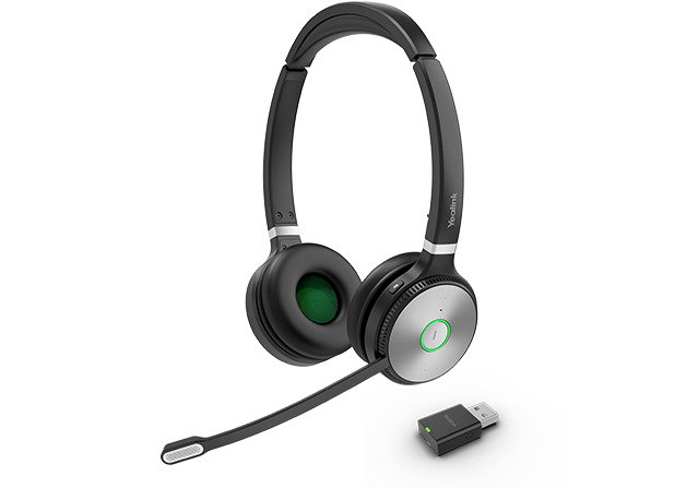 [6938818310612] 6938818310612 Yealink WH62 Dual UC DECT Wireless Headset,WDD60 DECT Dongle,USB Charging Cable, Carry Pouch, Busylight On Headset, EOS