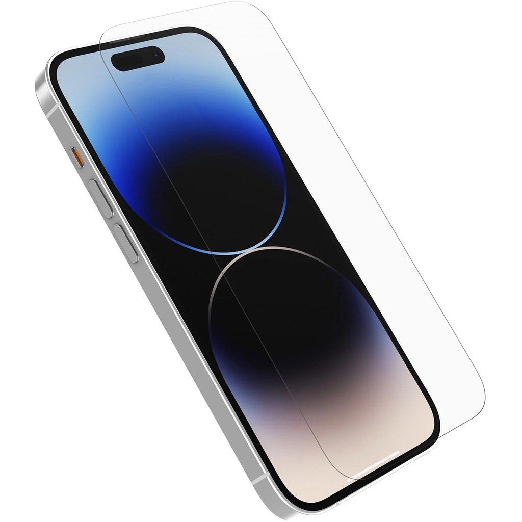 [840262384643] 840262384643 OtterBox Amplify Glass Apple iPhone 14 Pro Screen Protector Clear -(77-88850),Antimicrobial,5X Anti-Scratch,Survive 6ft Drops, 2 Years Warranty