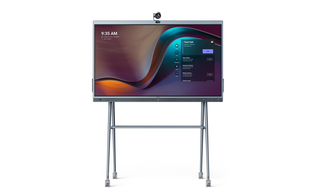 [6938818310018] 6938818310018 Yealink 65'' MeetingBoard Microsoft Teams on Android for Small and Medium Rooms, Wall Mount Bracket, 4x Stylus Pens, Teams  Zoom Certified