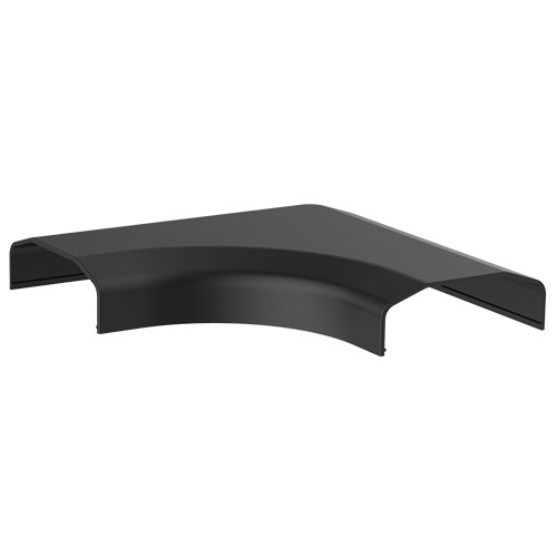 [6956745166300] 6956745166300 Brateck Plastic Cable Cover Joint L Shape Material:ABS Dimensions 127x127x21.5mm - Black (LS)