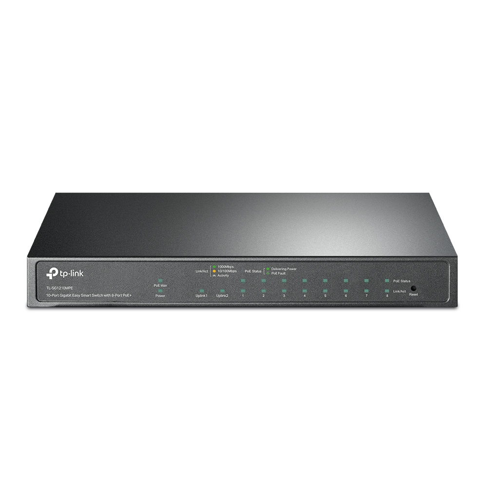 [6935364052669] 6935364052669 TP-Link TL-SG1210MPE 10-Port Gigabit Easy Smart Switch with 8-Port PoE+PORT: 8× Gigabit PoE+ Ports, 2x Gigabit Non-PoE Ports, 1× Combo Gigabit SFP S