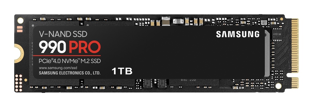 [8806094215021] 8806094215021 Samsung 990 Pro 1TB Gen4 NVMe SSD 7450MB/s 6900MB/s R/W 1550K/1200K IOPS 600TBW 1.5M Hrs MTBF for PS5 5yrs Wty