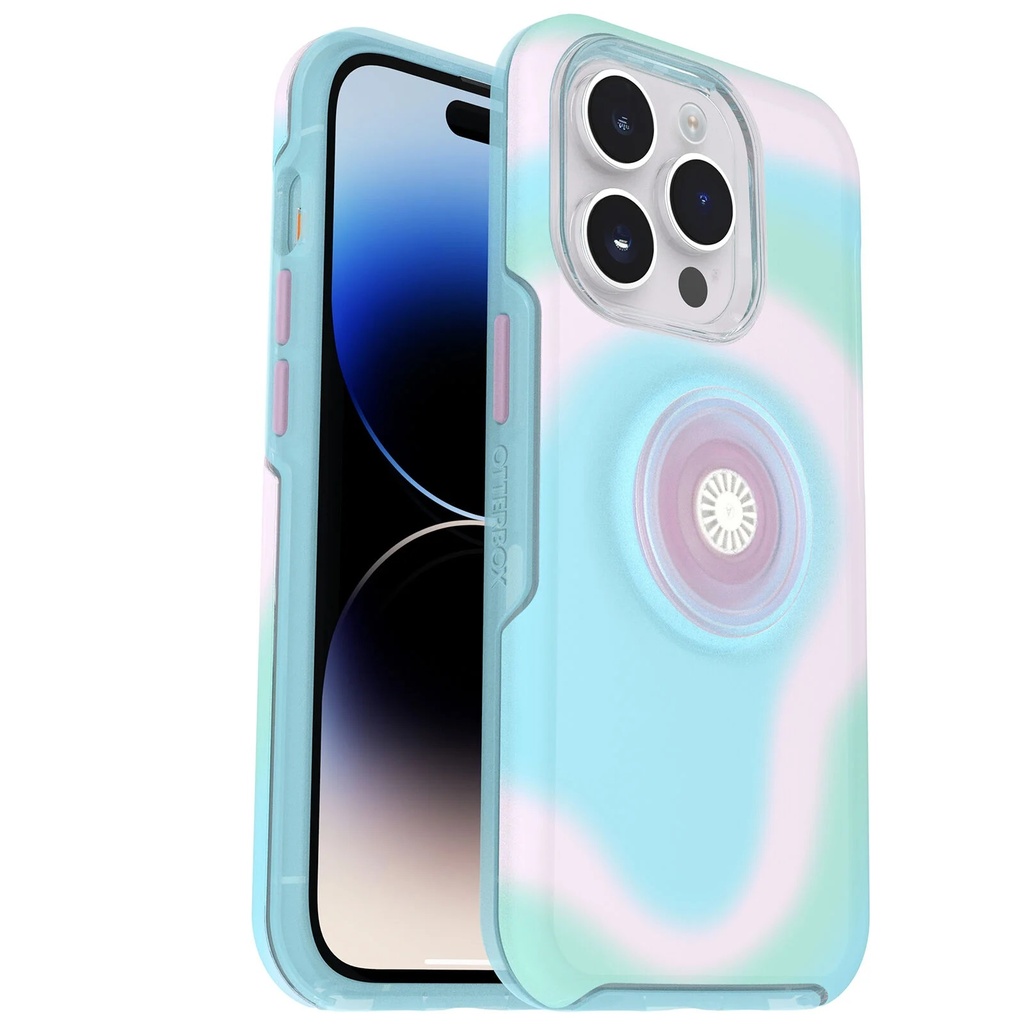 [840262396622] 840262396622 OtterBox Otter + Pop Symmetry Clear Apple iPhone 13 Pro Case Stardust Pop (Clear Glitter) - (77-84518), DROP+ 3X Military Standard, 7 Years Warranty