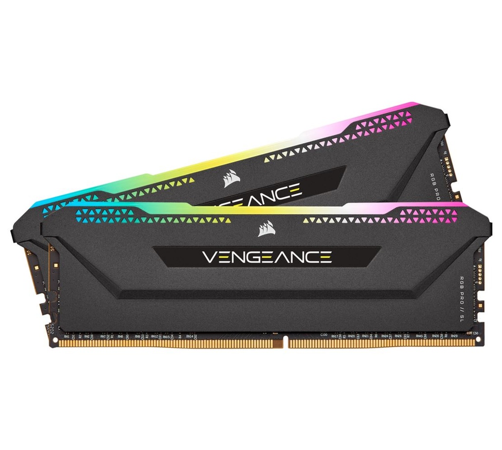 [840006632030] 840006632030 (LS) Corsair Vengeance RGB PRO SL 16GB (2x8GB) DDR4 3200Mhz C16 Black Heatspreader for AMD Desktop Gaming Memory