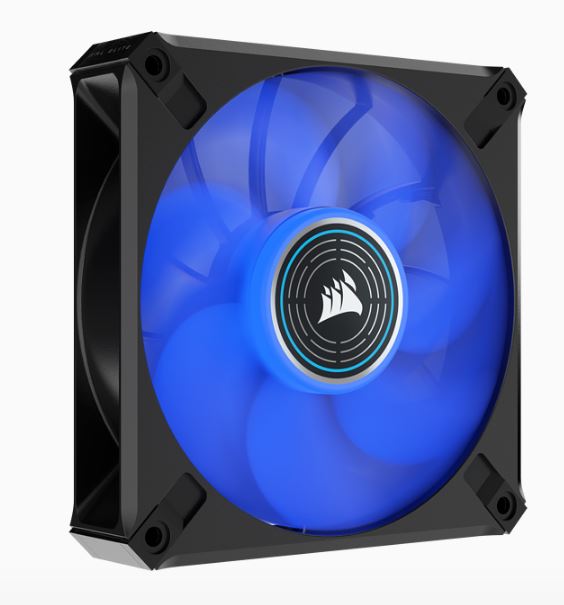[840006640172] (LS) Corsair ML ELITE Series, ML120 LED ELITE, 120mm Magnetic Levitation Blue LED Fan with AirGuide, Single Pack