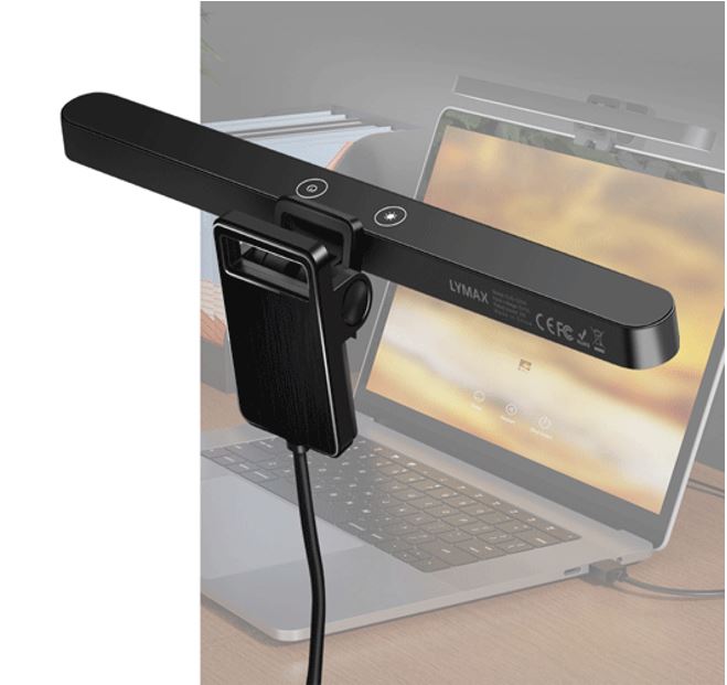 [9324747012531] Sansai GL-T133 Laptop Monitor Light Bar 3 kind of color temperature RA80 high color rendering Magnetic rotation structure USB powered 2 touching key