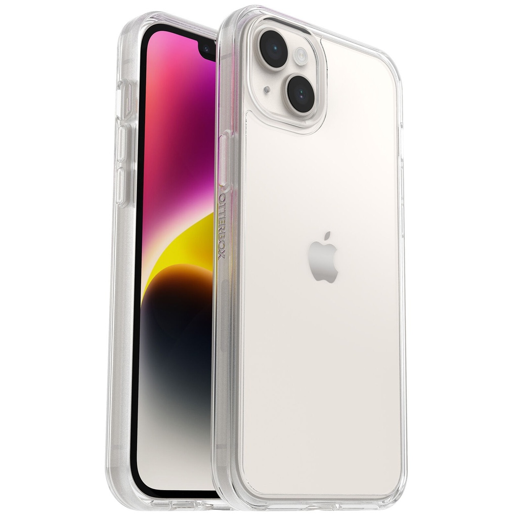 [840262381956] 840262381956 OtterBox Symmetry Clear Apple iPhone 14 Plus Case Clear - (77-88581), Antimicrobial, DROP+ 3X Military Standard, Raised Edges, 7 Years Warranty
