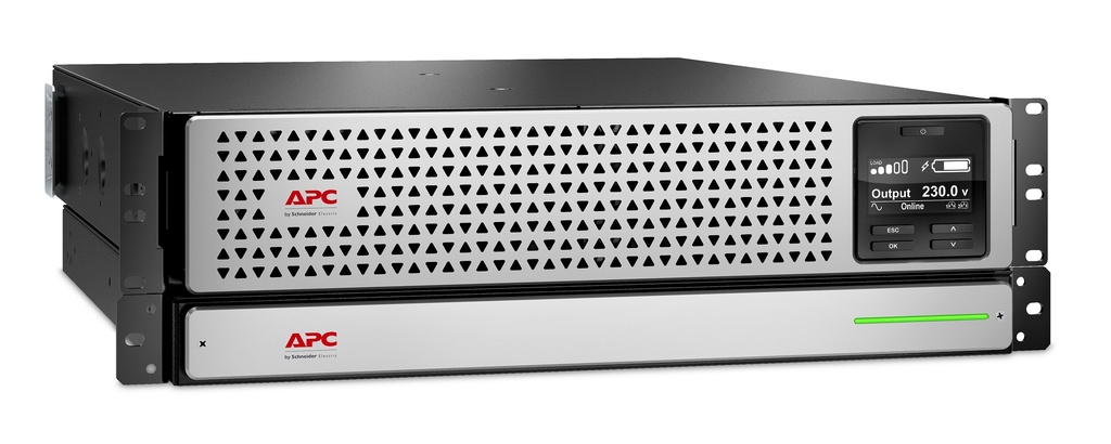 [731304347545] 731304347545 APC Smart-UPS 2200VA/1980W Online UPS, 3U RM, 230V/16A Input, 2x IEC C19  6x IEC C13 Outlets, Li-Ion Battery, W/ Network Card, W/ Rail Kit