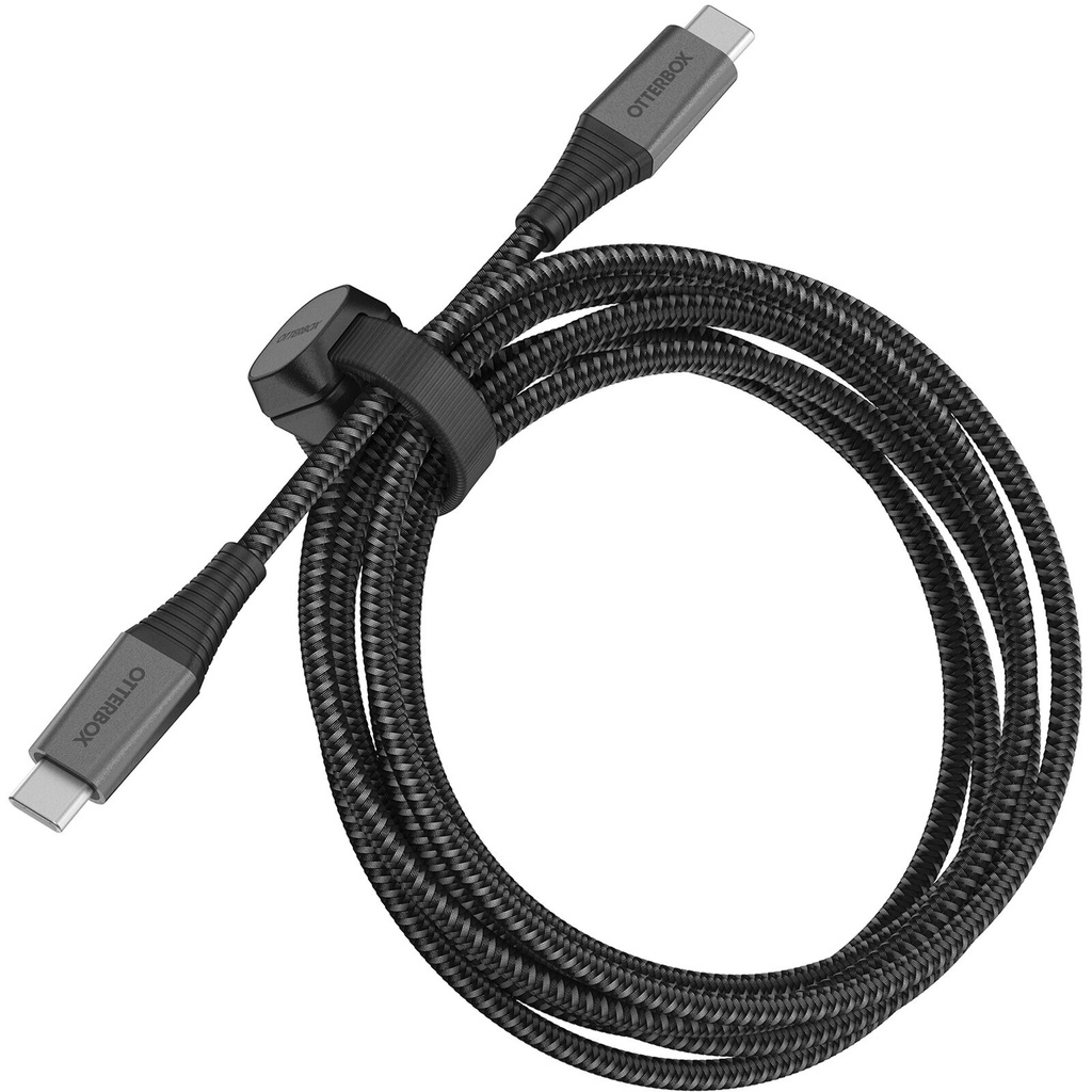 [840262378857] OtterBox USB-C to USB-C Fast Charge Premium Pro Cable (2M) - Black (78-80888), 60W,30K Bend,Samsung Galaxy, 2 Years Warranty