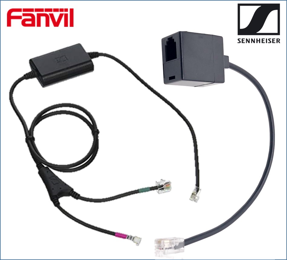 [IPF-SENN-EHS] IPF-SENN-EHS Fanvil / EPOS l Sennheiser Electronic Hook Switch (EHS) Adapter - Inc Fanvil T-03  RJ9 Connector Cable