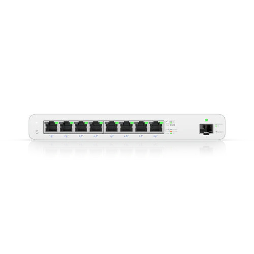 [810010076564] 810010076564 Ubiquiti UISP Switch, 8-Port GbE Switch w/ 27V Passive PoE, For MicroPoP Applications, 110W PoE Budget, Fanless, Layer 2 Switching, 2Yr Warr