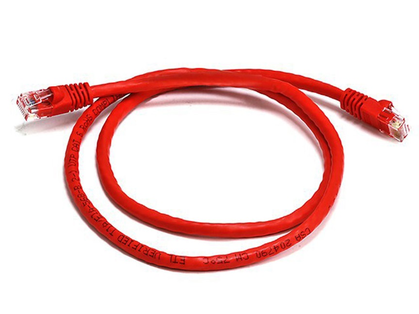 [9341756015094] 9341756015094 8Ware CAT6A Cable 0.5m (50cm) - Red Color RJ45 Ethernet Network LAN UTP Patch Cord Snagless