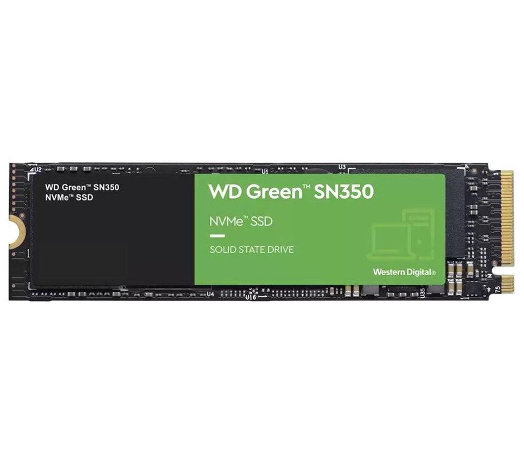 [718037886022] Western Digital WD Green SN350 2TB M.2 NVMe SSD 3200MB/s 3000MB/s R/W 340K/380K IOPS1M hrs MTTF 3yrs wty