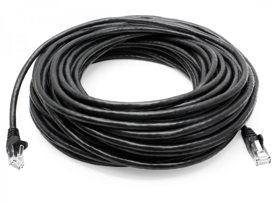 [9420066900044] 9420066900044 8Ware CAT6A Cable 40m - Black Color RJ45 Ethernet Network LAN UTP Patch Cord Snagless