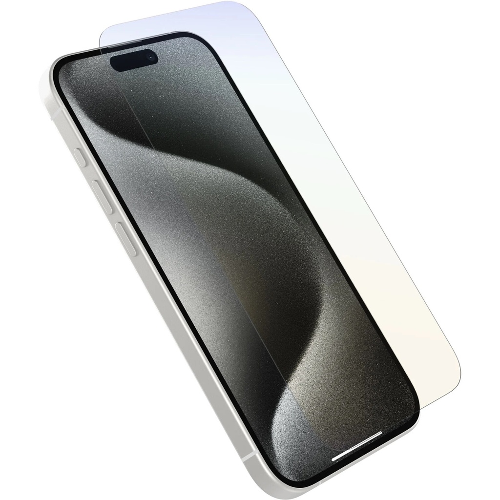 [840304743742] 840304743742 OtterBox Premium Pro Glass Antimicrobial Anti-Blue Light Apple iPhone 15 Pro (6.1") Screen Protector Clear - (77-93978), 2 Years Warranty