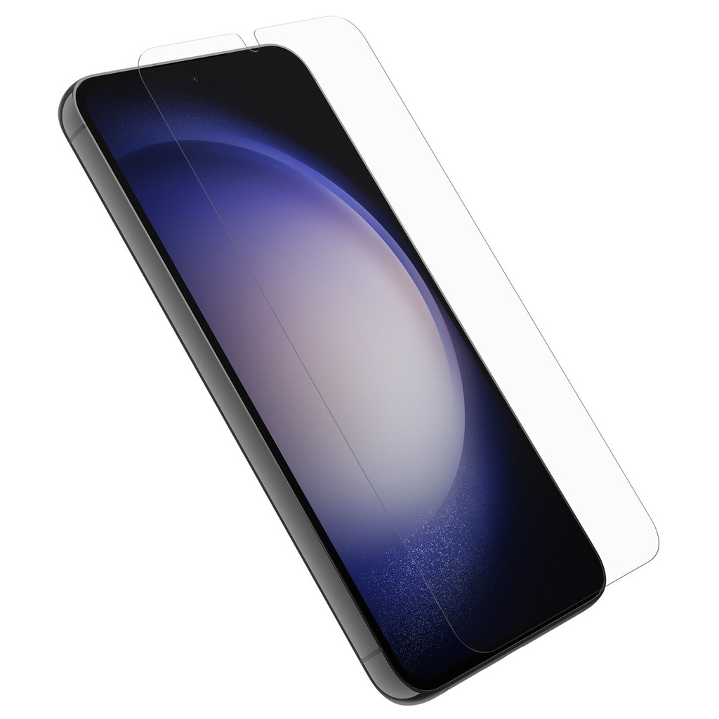 [840304714537] 840304714537 OtterBox Alpha Flex Samsung Galaxy S23+ 5G (6.6") Screen Protector Clear - (77-91271), Antimicrobial, Fingerprint Resistant, 2 Years Warranty