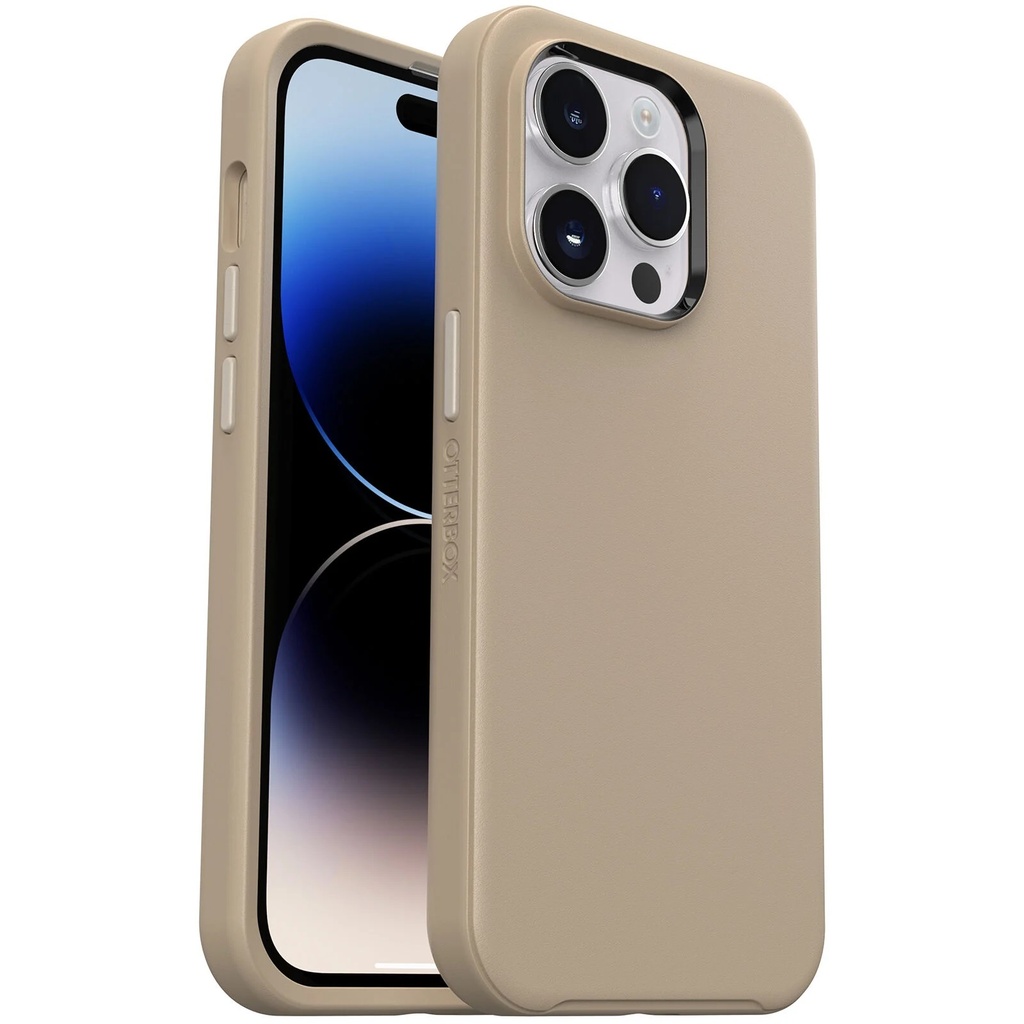 [840262381253] 840262381253 OtterBox Symmetry Apple iPhone 14 Pro Case Don't Even Chai (Brown) - (77-88511), DROP+ 3X Military Standard, Ultra-Sleek,7 Years Warranty