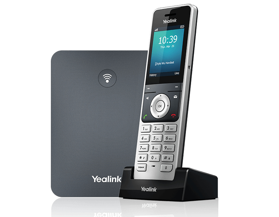 [6938818308671] 6938818308671 Yealink W76P High-Performance IP DECT Solution including W56H Handset and W70B Base Station, Up to 20 simultaneous calls, Flexible Noise Reduction