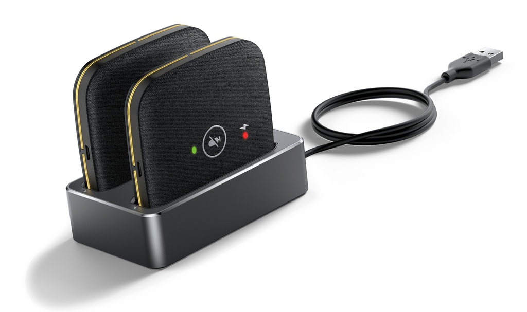 [6938818309890] 6938818309890 Yealink CPW65 2x Wireless DECT Microphones, includes 2x CPW65, Charging cradle and 40cm USB Cable, Suitable for CP965 Only