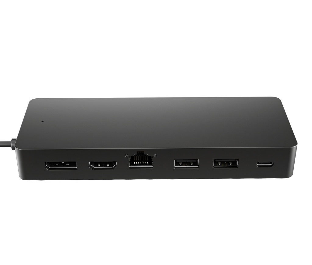 [196188636312] 196188636312 HP Universal USB-C Multiport Hub 65W Power Delivery - Dual 4K Display 2xUSB-A 2xUSB-C 1xHDMI 1xDP DisplayPort 1xGbE LAN Port (50H55AA)