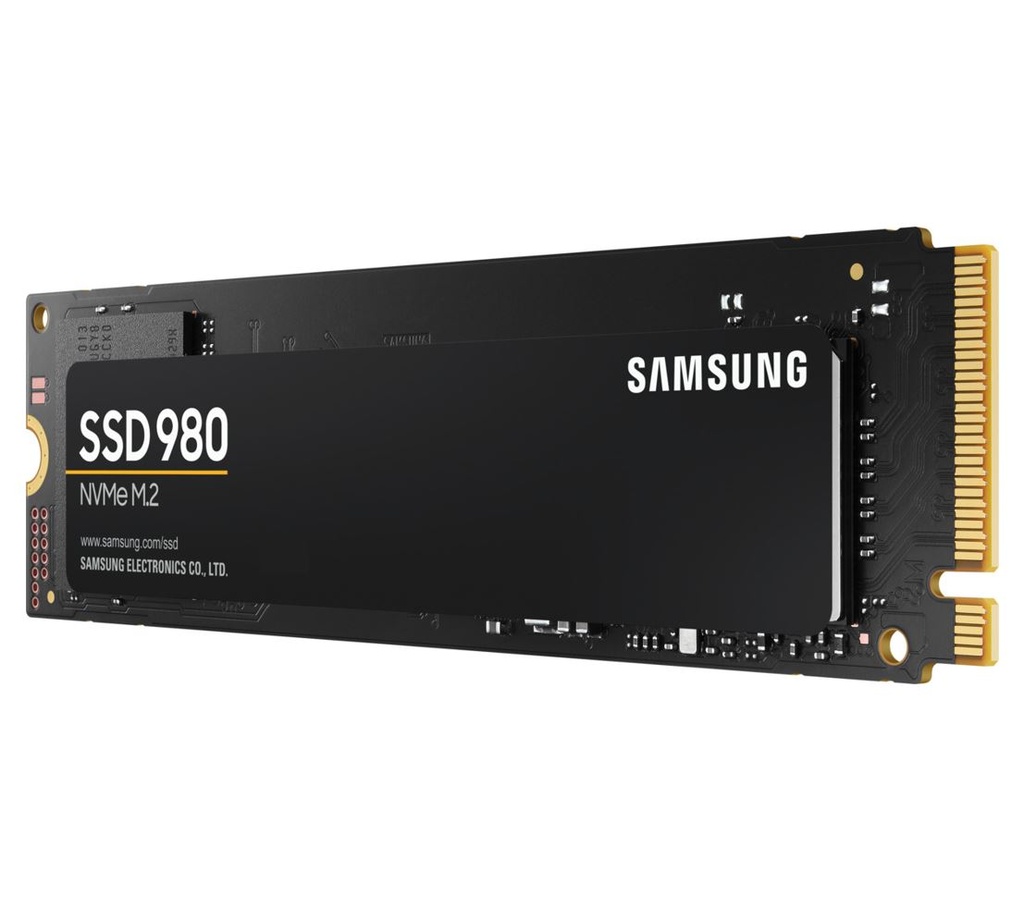 [8806090572227] Samsung 980 500GB NVMe SSD 3100MB/s 2600MB/s R/W 400K/470K IOPS 300TBW 1.5M Hrs MTBF AES 256-bit Encryption M.2 2280 PCIe 3.0 Gen3 5yrs Wty