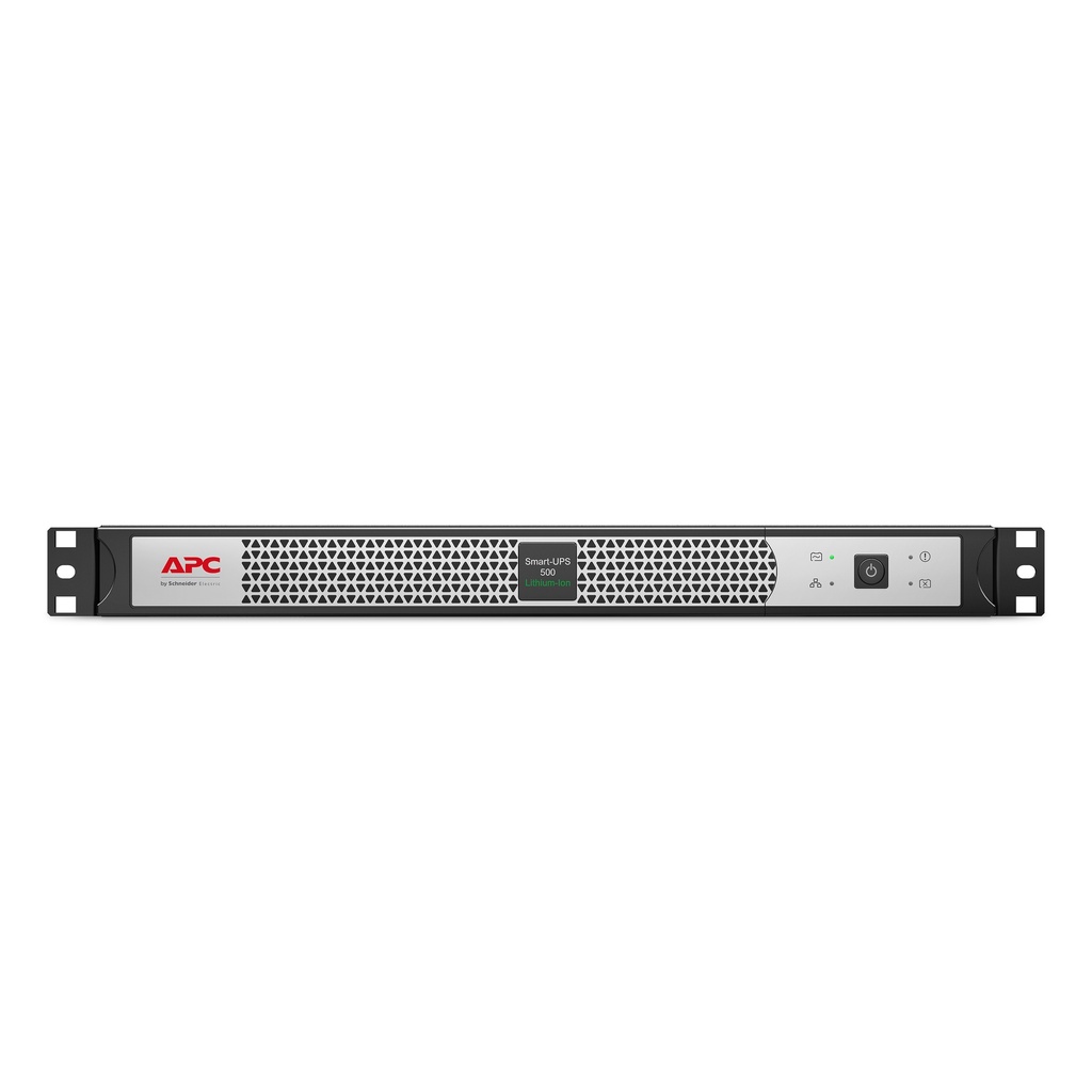 [731304402565] 731304402565 APC Smart-UPS 500VA/400W Line Interactive UPS, 1U RM, 230V/10A Input, 4x IEC C13 Outlets, Li-Ion Battery, W/ Network Card, Short Depth
