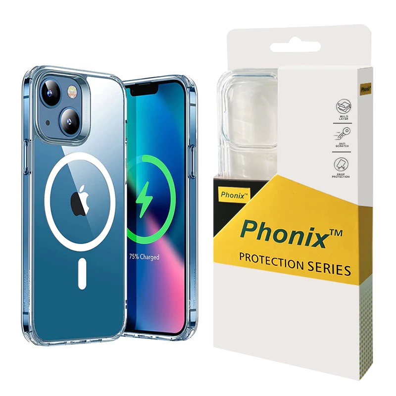 [6972890207453] 6972890207453 Phonix Apple iPhone 13 Clear Rock Shockproof Hard Case with MagSafe