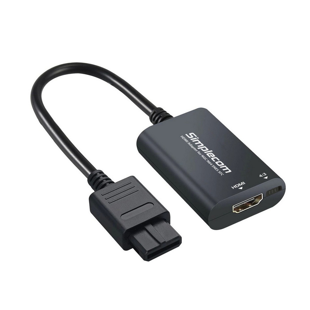 [9350414002550] Simplecom CM461 HDMI Adapter Composite AV to HDMI Converter for Nintendo NGC N64 SNES SFC