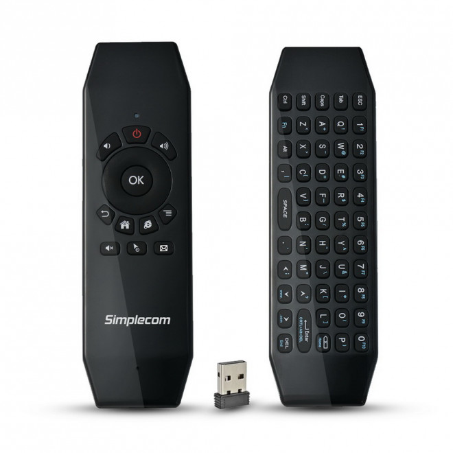 [9350414001935] 9350414001935 Simplecom RT150 2.4GHz Wireless Remote Air Mouse Keyboard with IR Learning