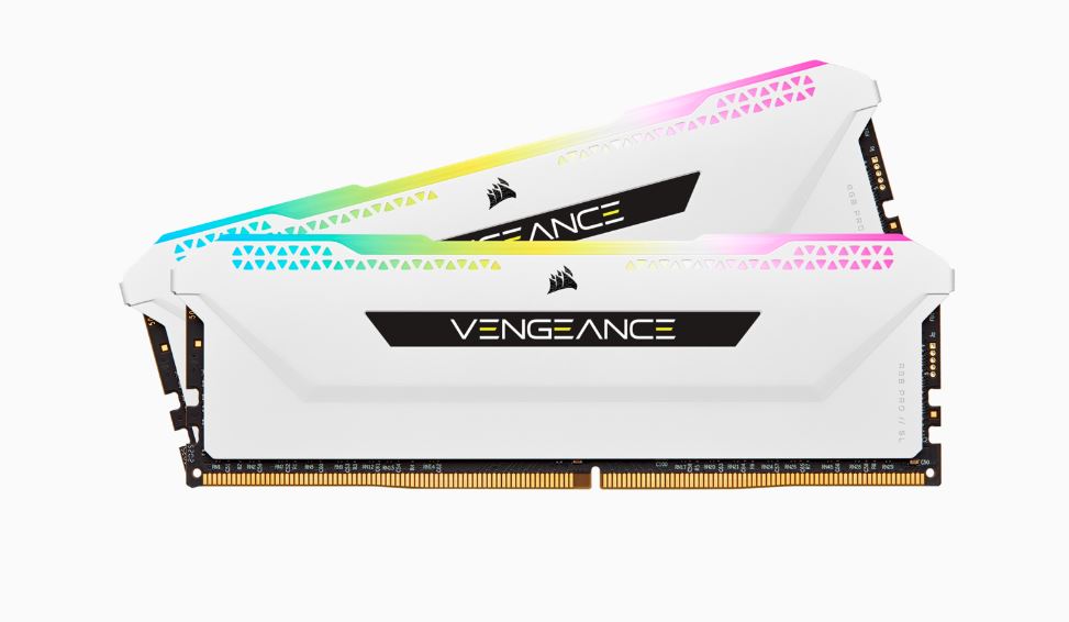 [840006632108] 840006632108 (LS) Corsair Vengeance RGB PRO SL 32GB (2x16GB) DDR4 3200Mhz C16 White Heatspreader Desktop Gaming Memory