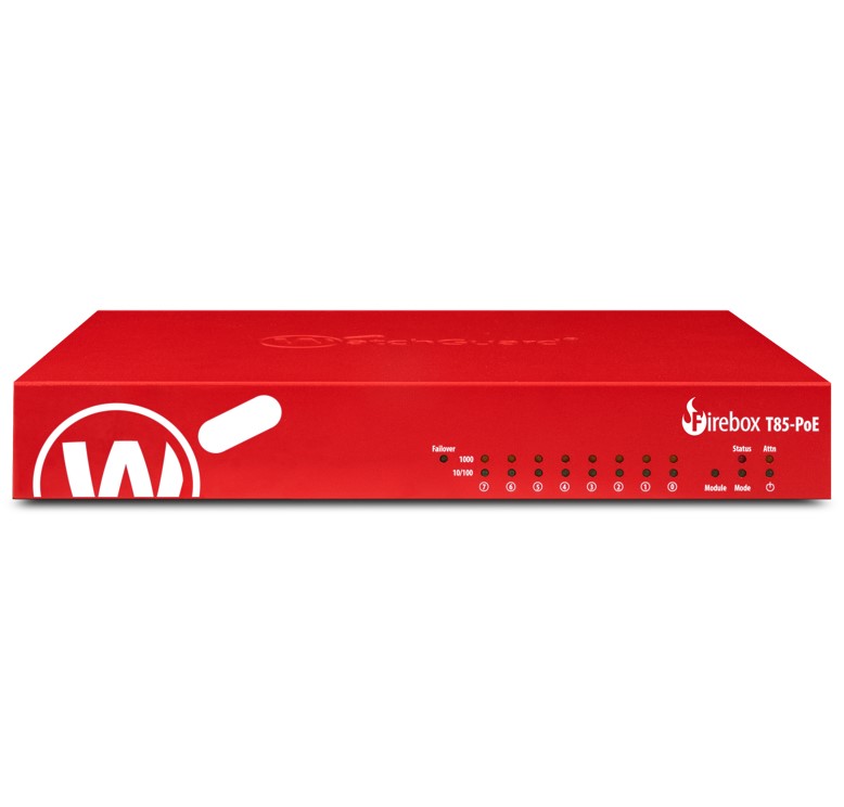 [NWG-WGT85075-AU] NWG-WGT85075-AU WatchGuard Firebox T85-PoE High Availability with 5-yr Standard Support (AU)
