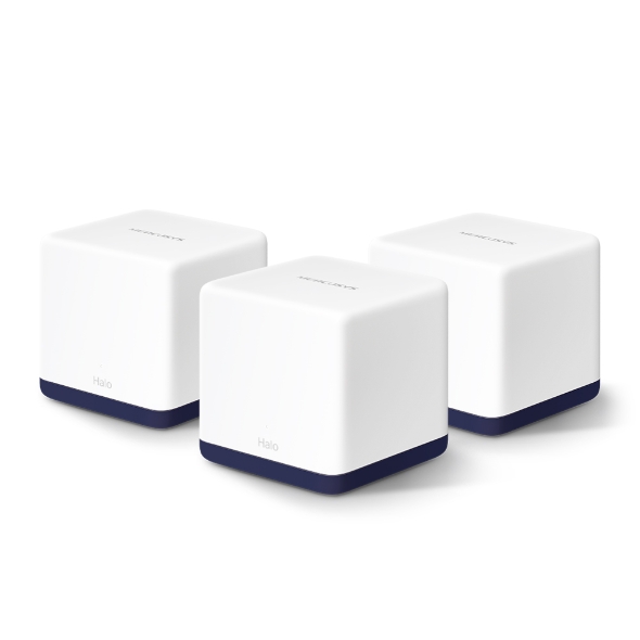 [6935364006662] 6935364006662 Mercusys Halo H50G(3-pack) AC1900 Whole Home Mesh Wi-Fi System, 500m², 1300Mbps/600Mbps, 3xGigabit Port Per Unit, QoS, Router, Access Point