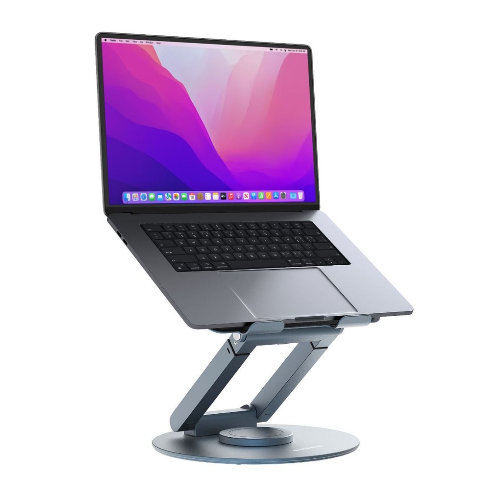 [9346396003418] mbeat Stage S9 Rotating Laptop Stand with Telescopic Height Adjustment Material: Aluminium Alloy Device Weight: Max. 20kg otation Angles: 360°