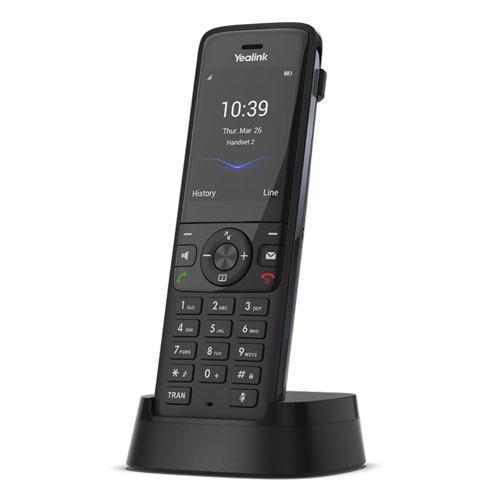 [6938818308718] Yealink W78H Wireless DECT Handset, Scalable Solution, Optimised Wireless Communication,Business Use, Long Battery Life, 2.4'' 240x320 TFT ColorScreen