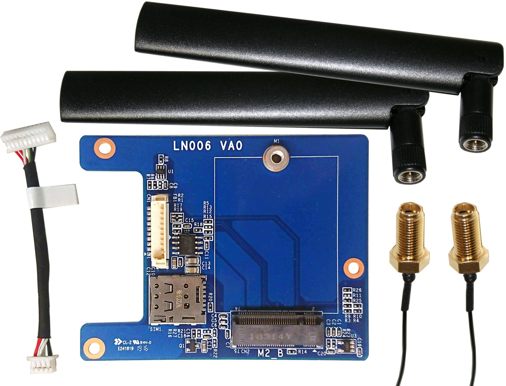 [887993800318] 887993800318 Shuttle M.2 adapter, antennas and cables for M.2 LTE modules for DS20U series, DH32U series, DH470, DL20N series, DH610, DH670, DH610S, XH510G2