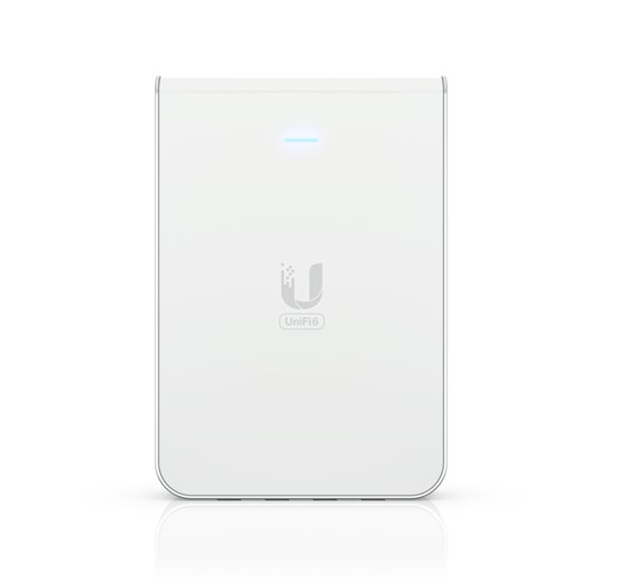 [810010077493] Ubiquiti UniFi Wi-Fi 6 In-Wall Wall-mounted Access Point with a Built-in PoE Switch,115 m²  Coverage, 2Yr Warr