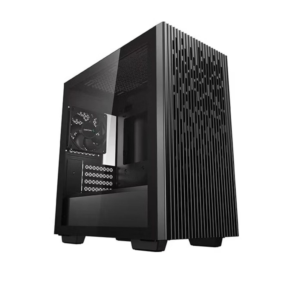 [6933412714552] 6933412714552 DeepCool MATREXX 40 Mini-ITX / Micro-ATX Case, Tempered Glass Side Panel, Mesh Top and Front, 1x Pre-Installed Fan, Removable Drive Cage, Black