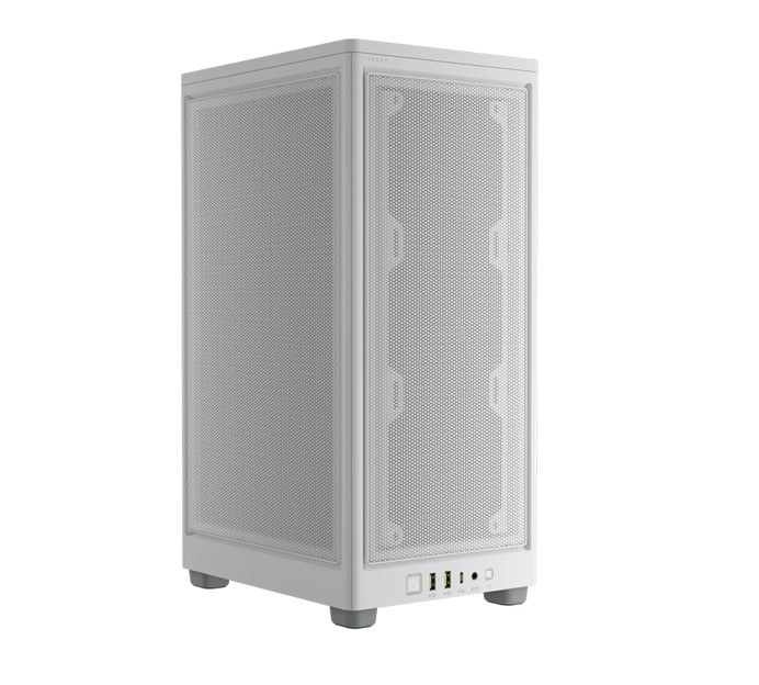 [840006698715] 840006698715 Corsair 2000D AIRFLOW, ITX MB, USB C, Mesh Panles - Support up to 8 Fans, Mini ITX Tower - White. Case, (LS)