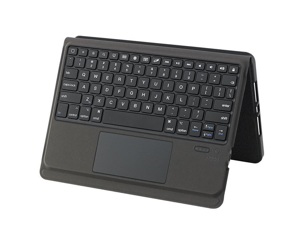 [6940056118424] 6940056118424 (LS) RAPOO XK300 Plus Bluetooth Keyboard for iPad Pro 12.9" - Shortcut keys, Touch Gestures, Scissor switches, Multimedia keys, Rechargeable