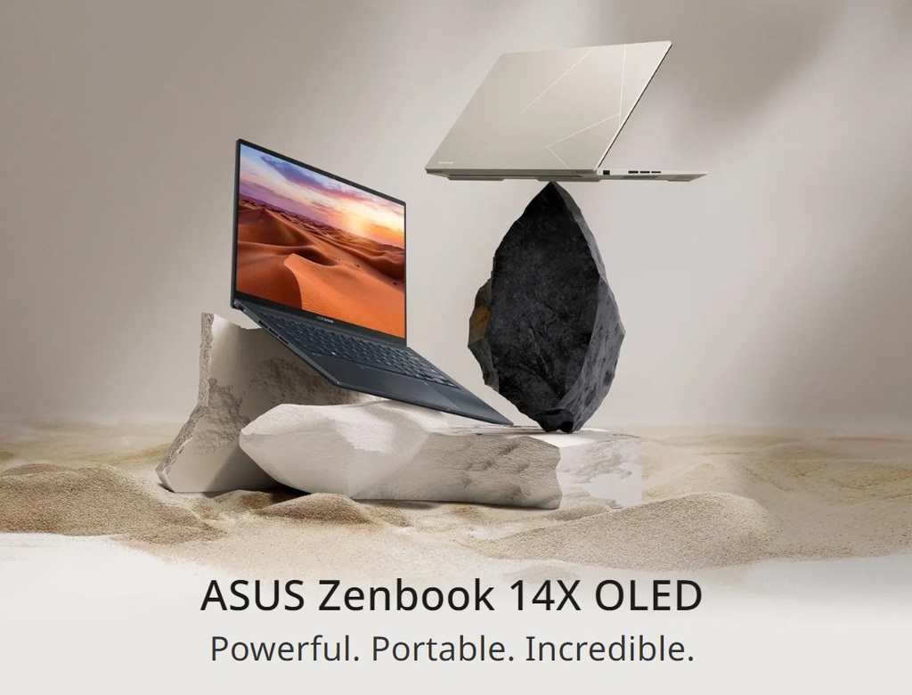 [4711387117569] ASUS ZenBook 14X 14.5" 2.8K OLED Intel i5-13500H 16GB DDR5 512GB SSD Windows 11 Home Iris Xe Graphics ErgoSense KB Touchpad notebook (LS)