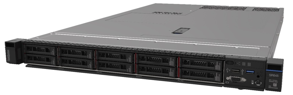 [SVL-SR645V2-7D2XA059] SVL-SR645V2-7D2XA059 LENOVO ThinkSystem SR645, 1xAMD EPYC 7313 16C 3.0GHz 155W, SFF, 1x32GB 2Rx4, ThinkSystem RAID 9350-8i 2GB Flash PCIe 12Gb Adapter, 1x750W, XCC Enterpr