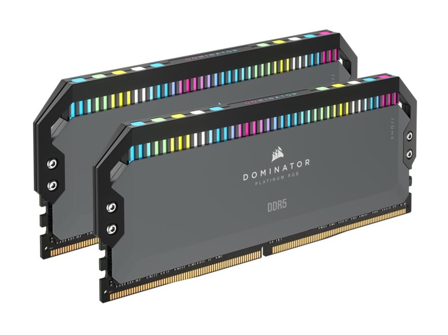 [840006697824] 840006697824 CORSAIR DOMINATOR RGB DDR5 32GB (2 x 16GB) DDR5 5600 CL36-36-36-76 1.25V Intel XMP  AMD EXPO - GREY